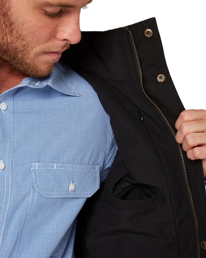 Two Tone Vest - Black/Whisky - Image 5