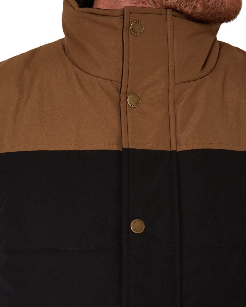 Two Tone Vest - Black/Whisky - Image 6