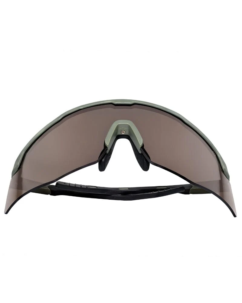 Apex Safety Glasses Army Green Frame - Brown - Image 3