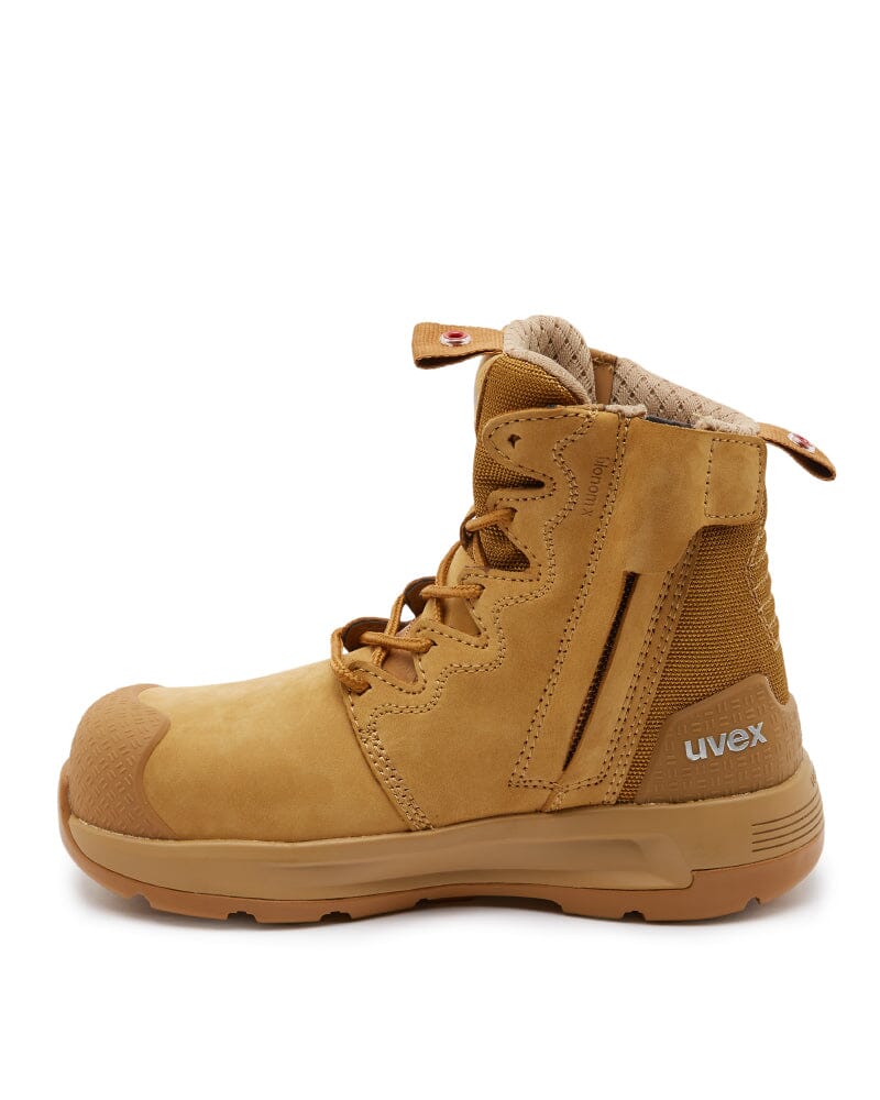 Womens 3 x-flow Zip Side Safety Boot - Tan - Image 2
