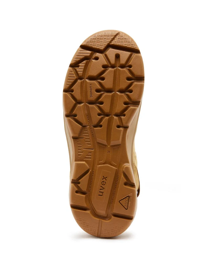 Womens 3 x-flow Zip Side Safety Boot - Tan - Image 6