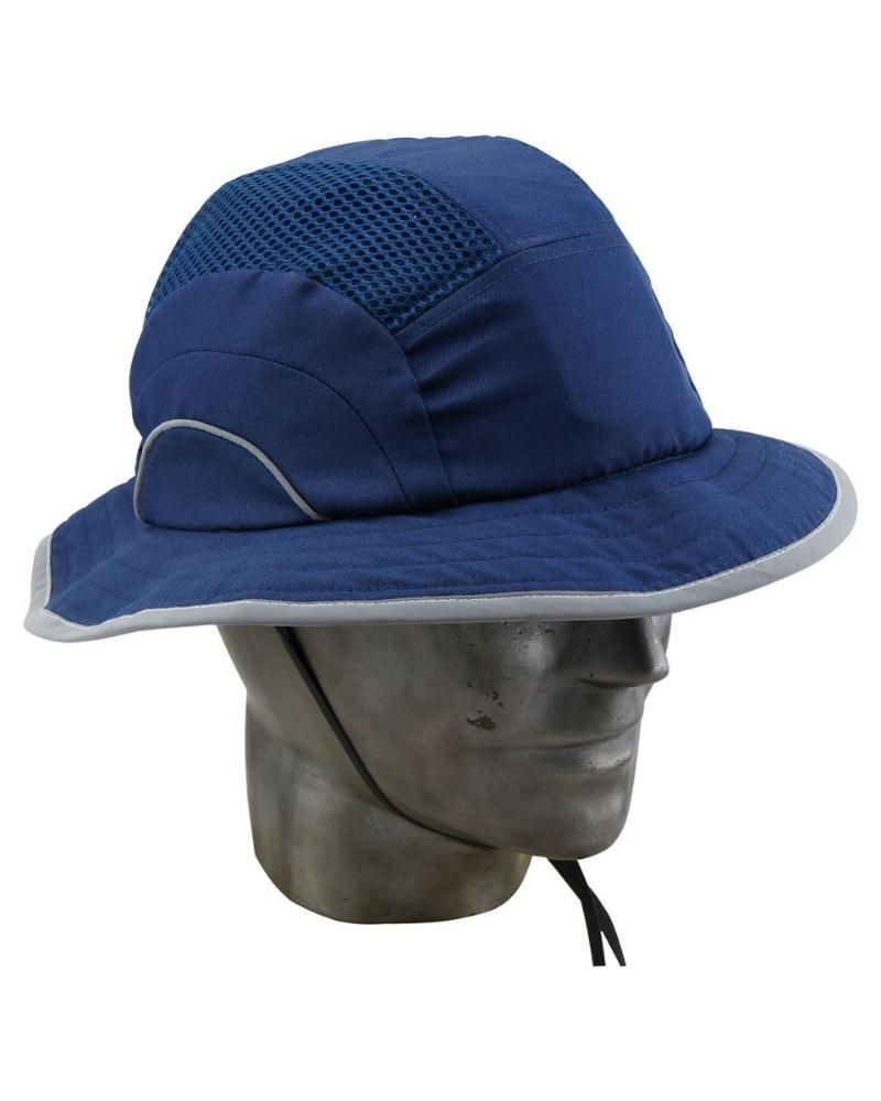 Wide Brim Bump Hat - Navy - Image 2