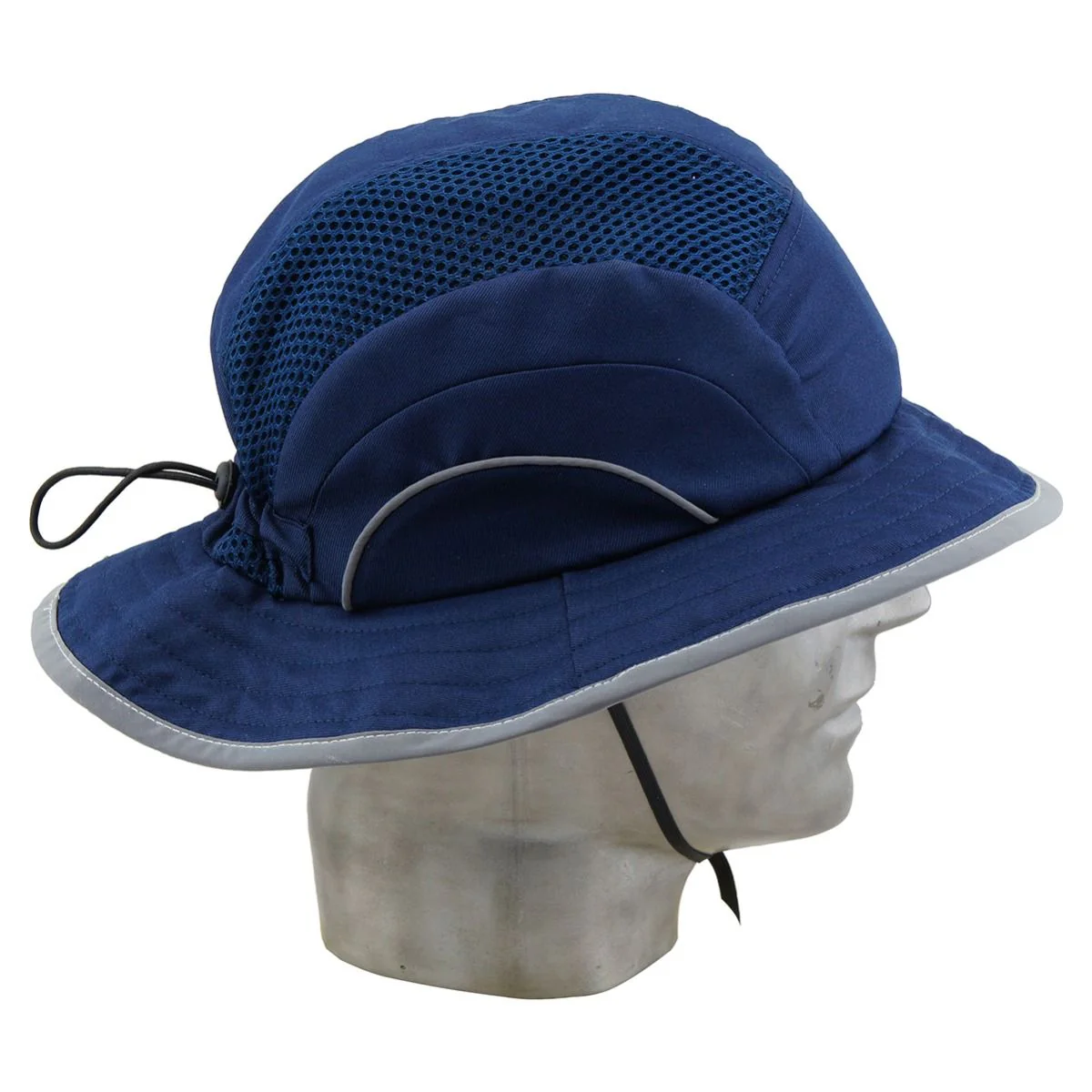 Wide Brim Bump Hat - Navy - Image 3