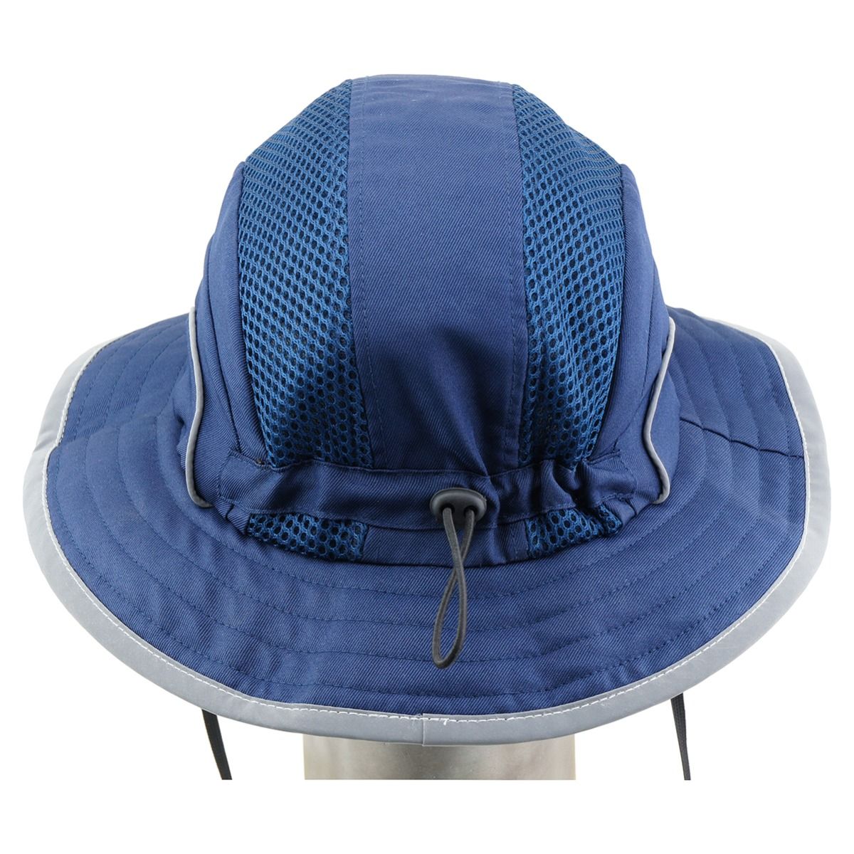 Wide Brim Bump Hat - Navy - Image 4