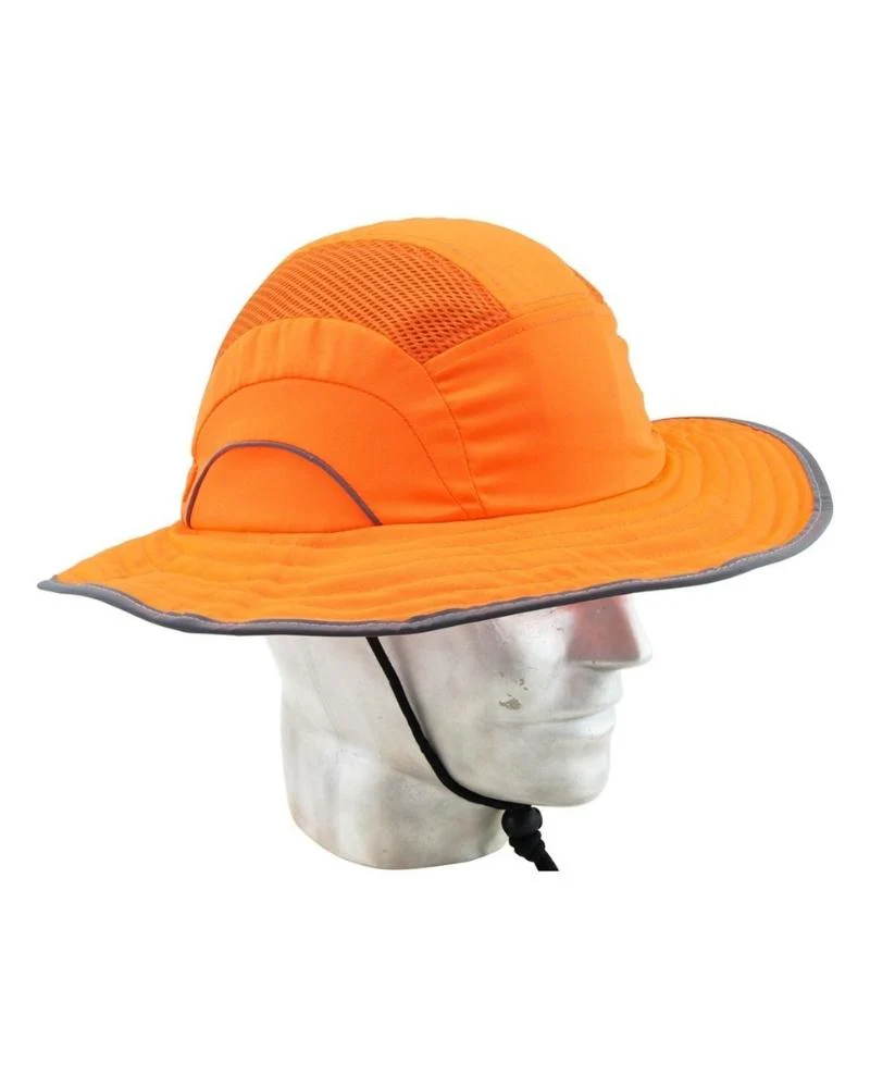 Wide Brim Bump Hat - Orange - Image 2