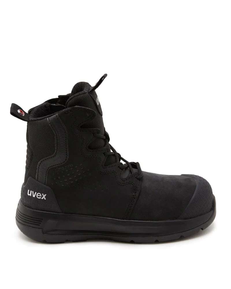 Womens 3 x-flow Zip Side Safety Boot - Black - Image 6