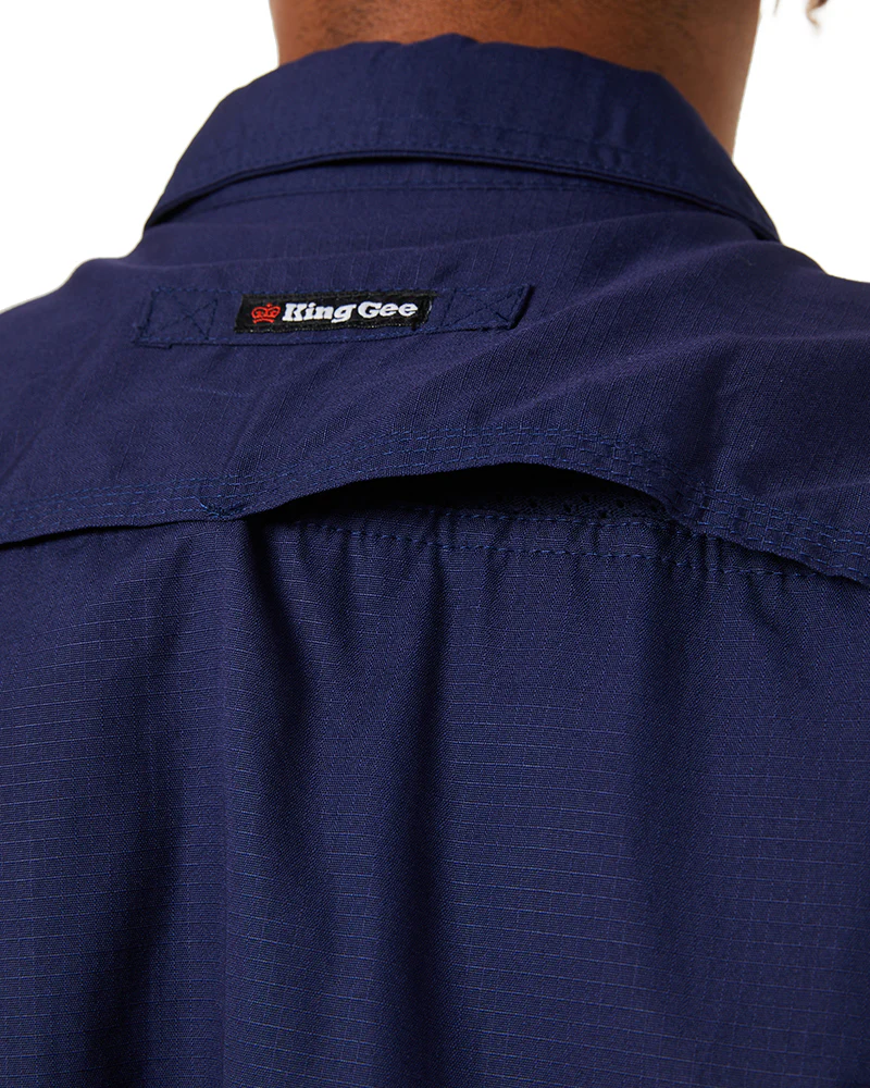 Workcool 2 Long Sleeve Shirt - Navy - Image 6