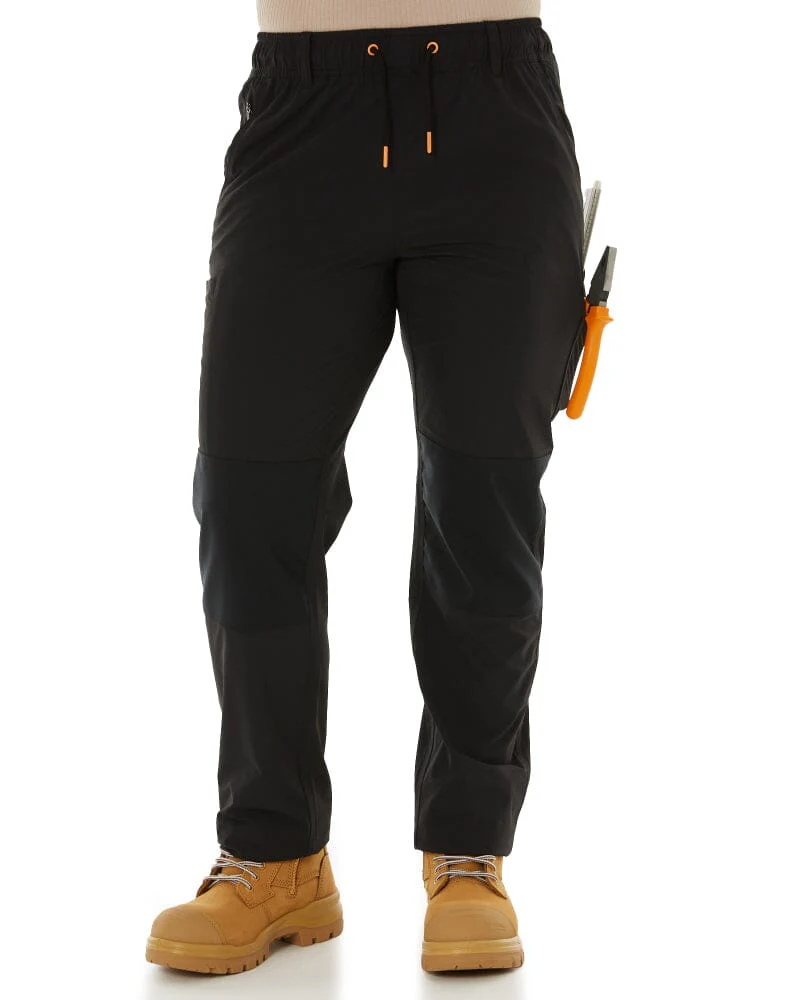 Tradies Womens Z-Lite Comfort Pant 2 Value Pack - Black - Image 2
