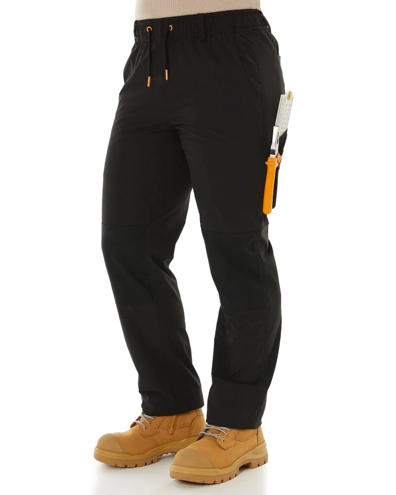 Tradies Womens Z-Lite Comfort Pant 2 Value Pack - Black - Image 3