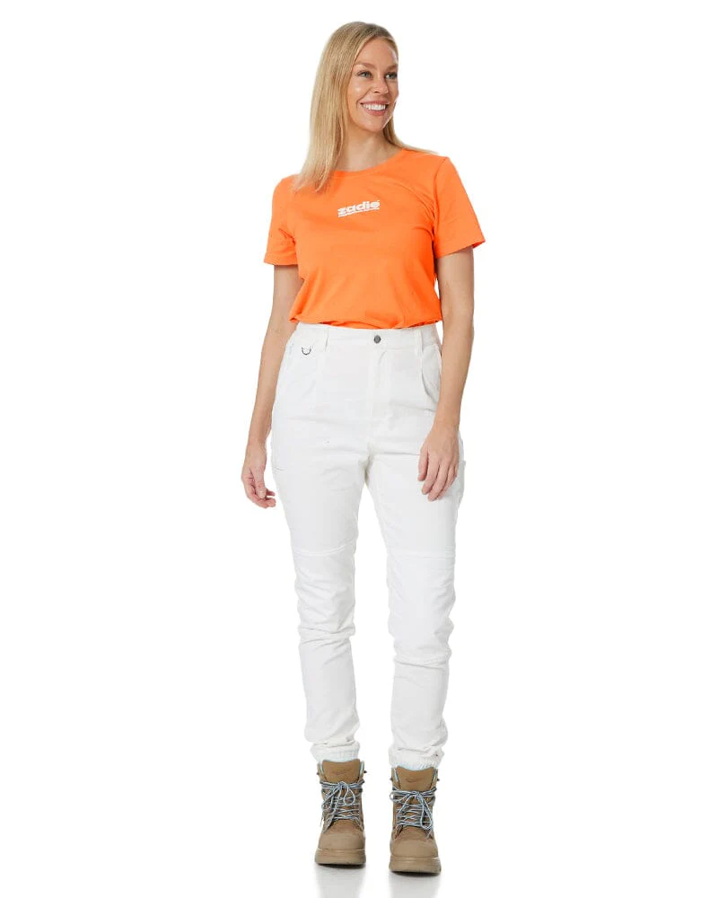 The Workz Womens Pant - White - Image 2