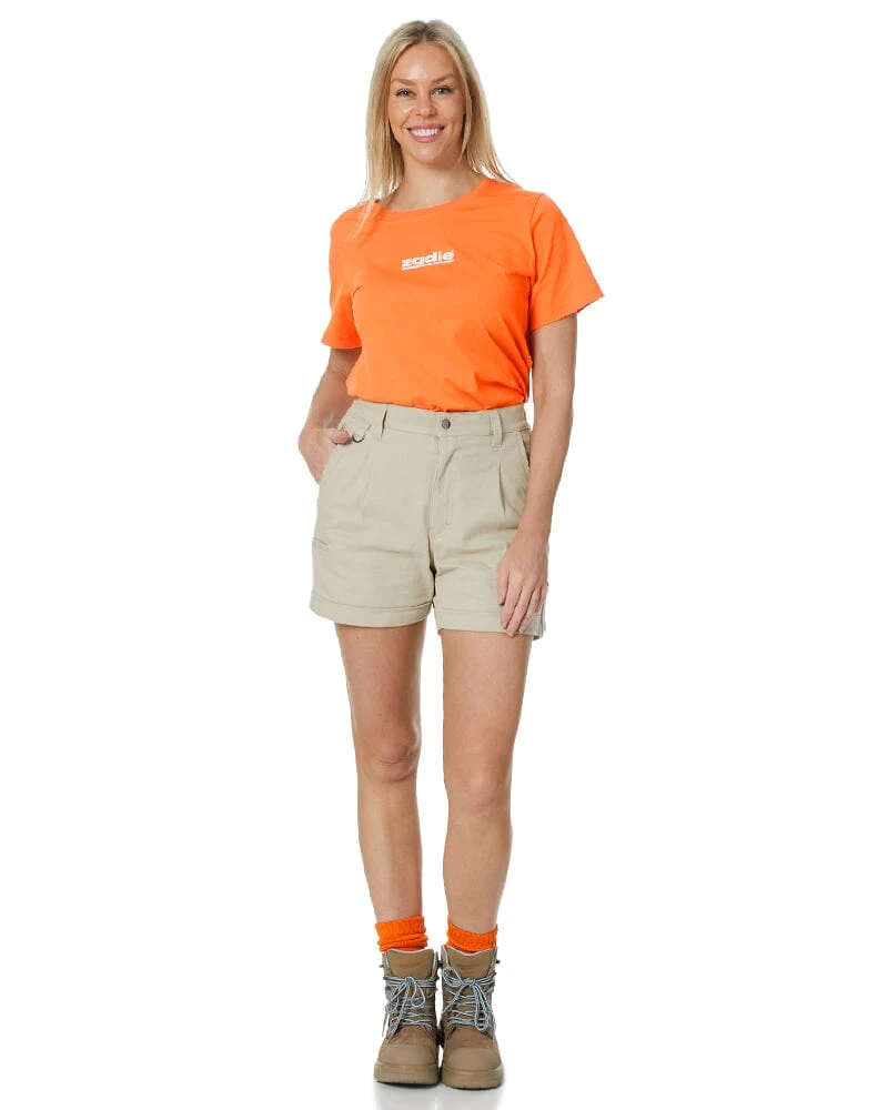 The Workz Womens Short - Stone - Image 2