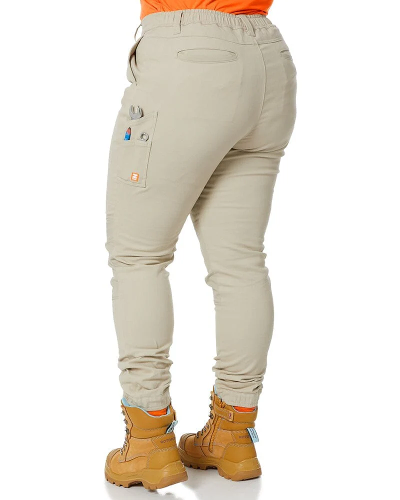 Tradies The Workz Womens Pant Value Pack - Stone - Image 4