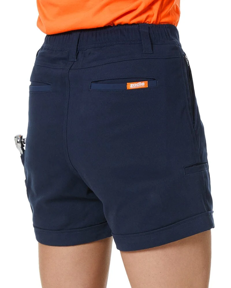 Tradies The Workz Womens Shorts 2 Value Pack - Navy - Image 5