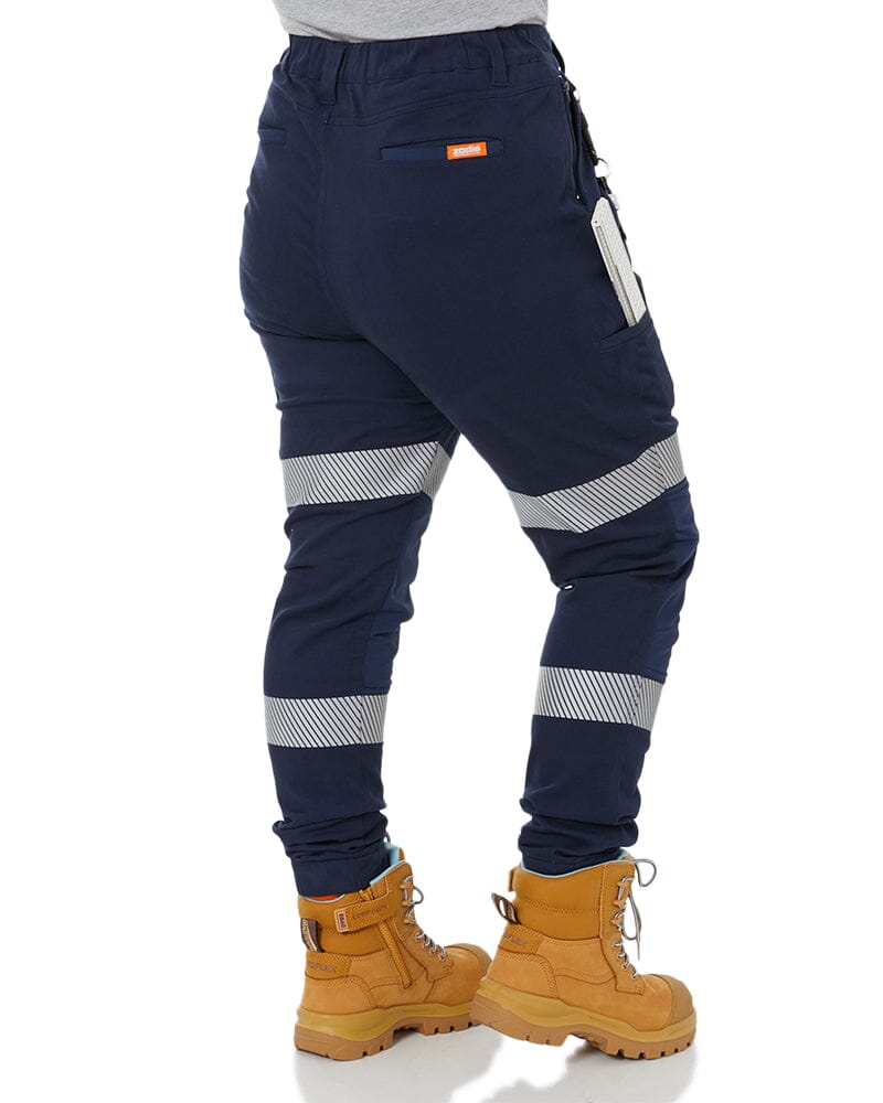Tradies The Workz Womens Taped Pant 2 Value Pack - Navy - Image 5