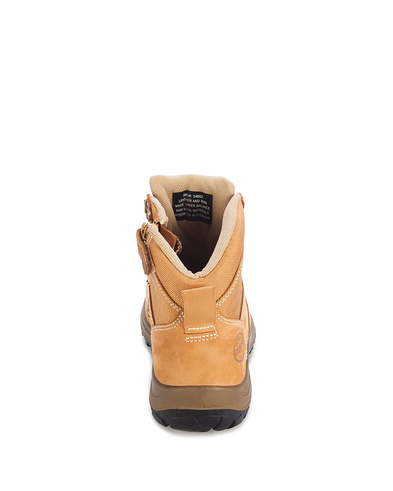 Zip Side Ankle Boot - Wheat - Image 3