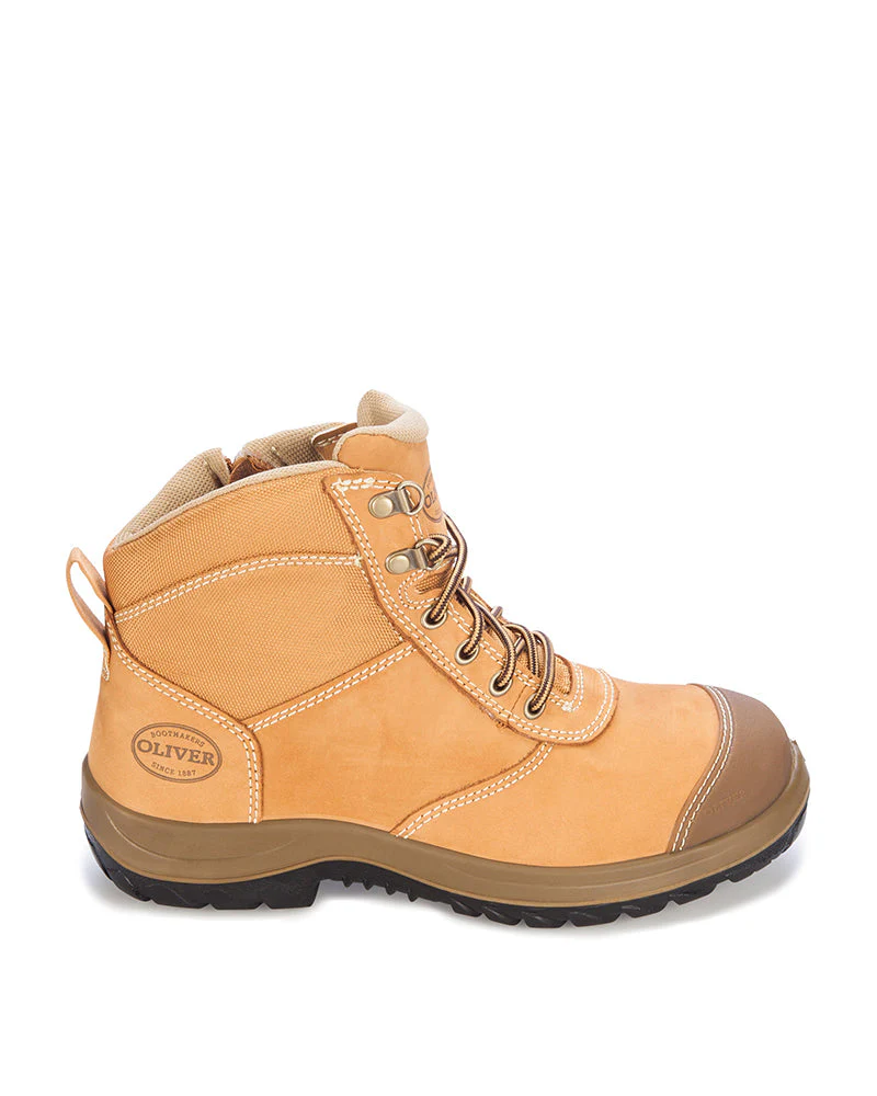 Zip Side Ankle Boot - Wheat - Image 4