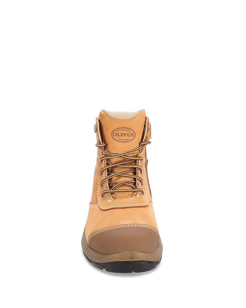 Zip Side Ankle Boot - Wheat - Image 5
