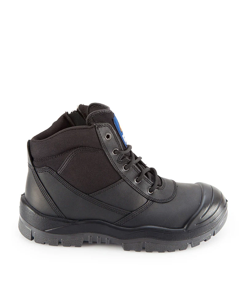 461 Zipsider Safety Boot with scuff cap - Black - Image 4