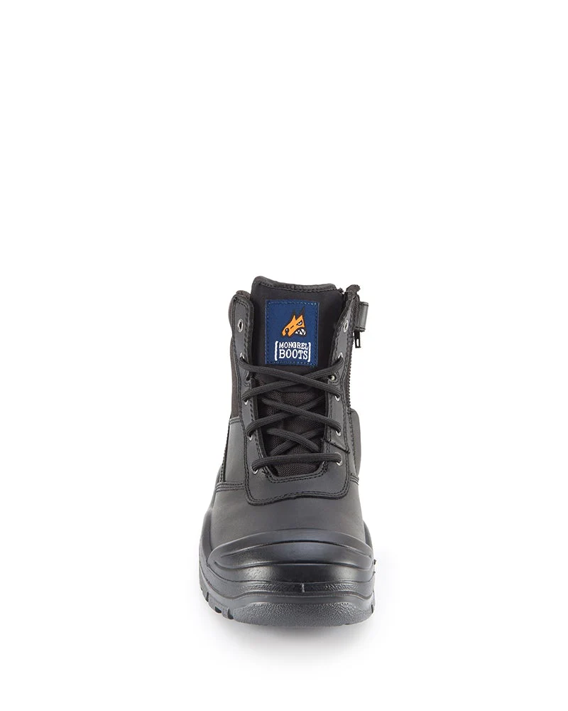 461 Zipsider Safety Boot with scuff cap - Black - Image 5