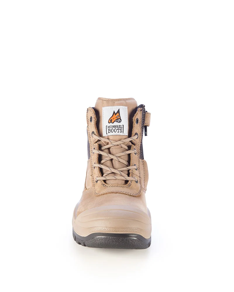 461 Zipsider Safety Boot with scuff cap - Stone - Image 5